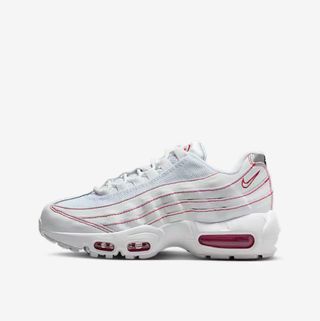 Nike Air Max 95 blancas y rojas originales. 