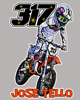 Caricaturas motocross, de cualquier modalidad
