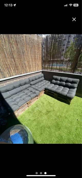 Sofá palets exterio 150€ ESTA SEMANA