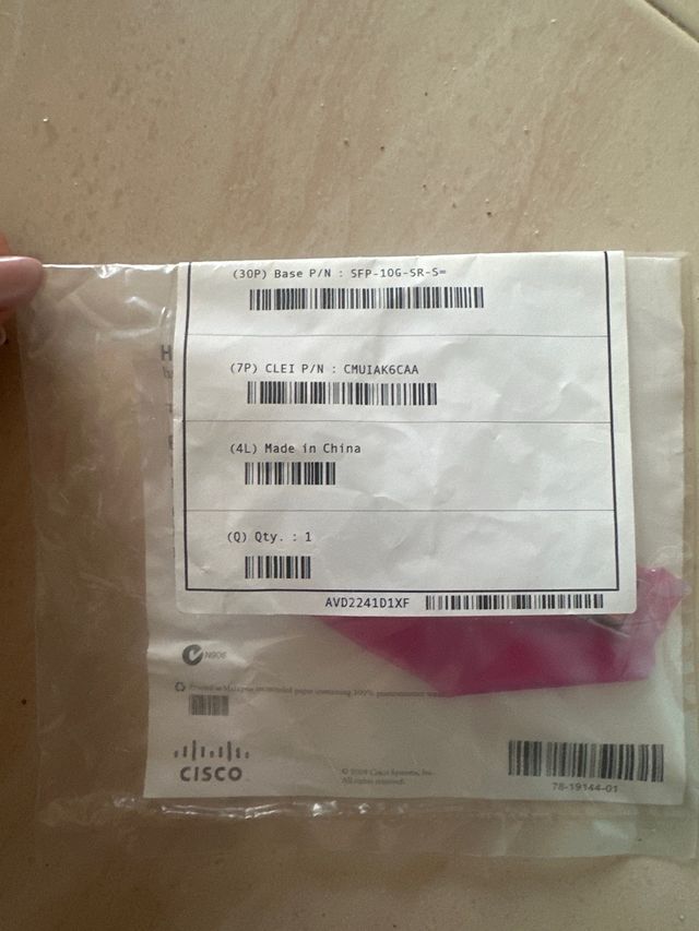 Transceptor Cisco SFP-10GB-SR