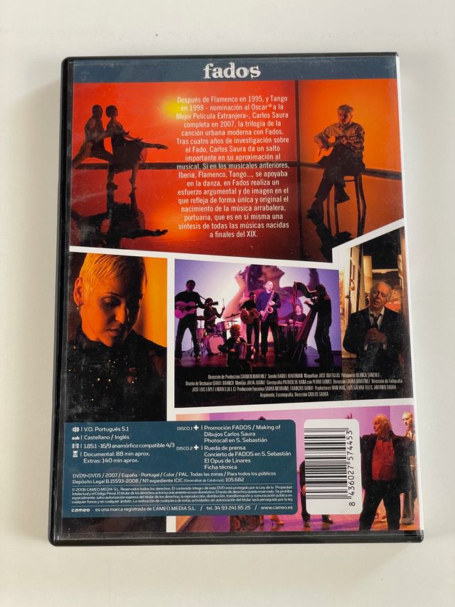 DVD Fados - Carlos Saura (Edición Especial)