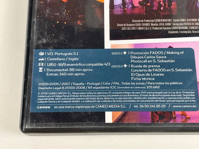 DVD Fados - Carlos Saura (Edición Especial)