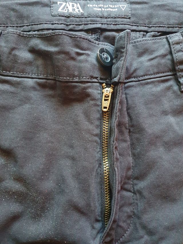 Pantalones Zara negros hombre