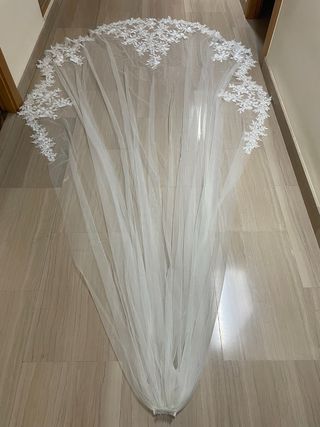 Velo novia blanco - Talla única