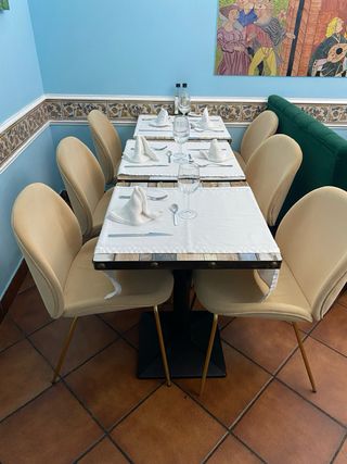 Mesa cuadrada cafe/rest