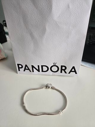 Pulsera Pandora plata 20cm