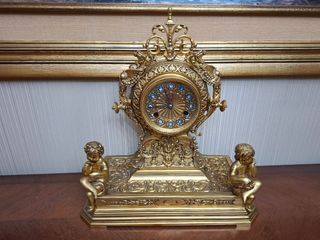 Reloj bronce antiguo decoración