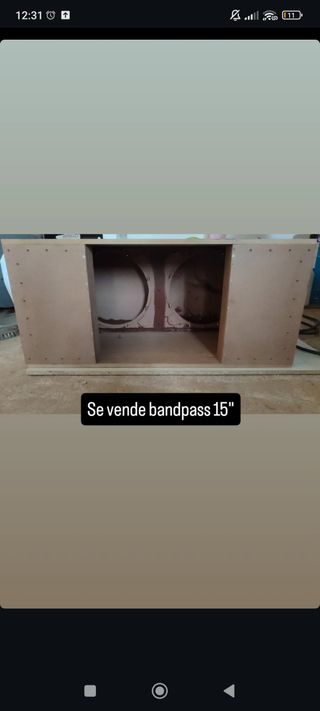 Caja Bandpass 15" Woofer