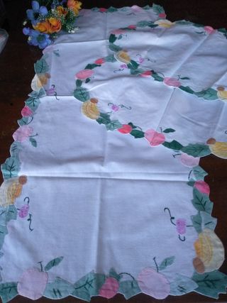 Centrini frutta vintage - Cotone