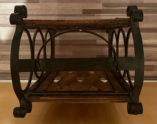 Botellero rústico de madera