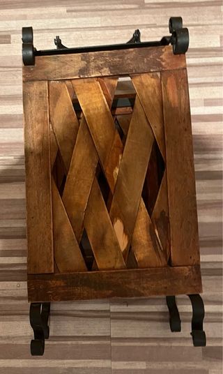 Botellero rústico de madera