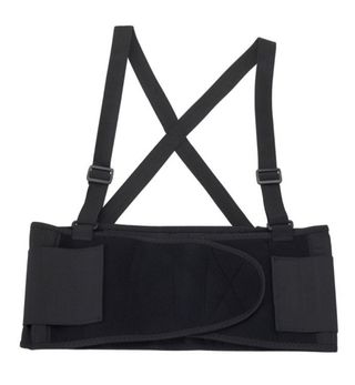Faja lumbar Marca - Negra c/tirantes