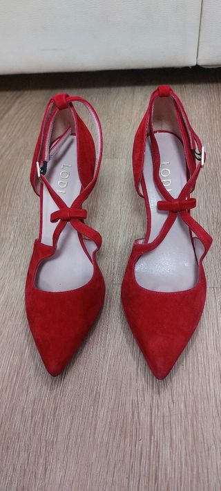 Zapatos Lodi fiesta rojos