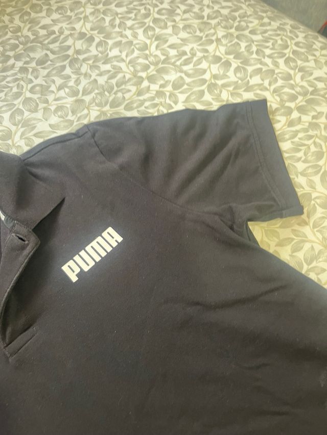 Polo Puma negro - Talla M