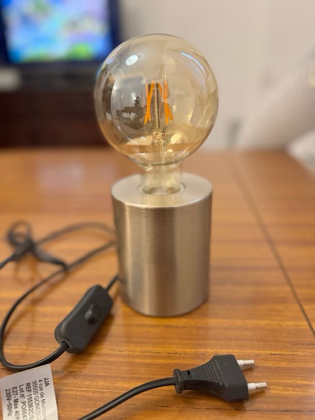 Lampada da Tavolo Moderna - Metallo e Cristallo