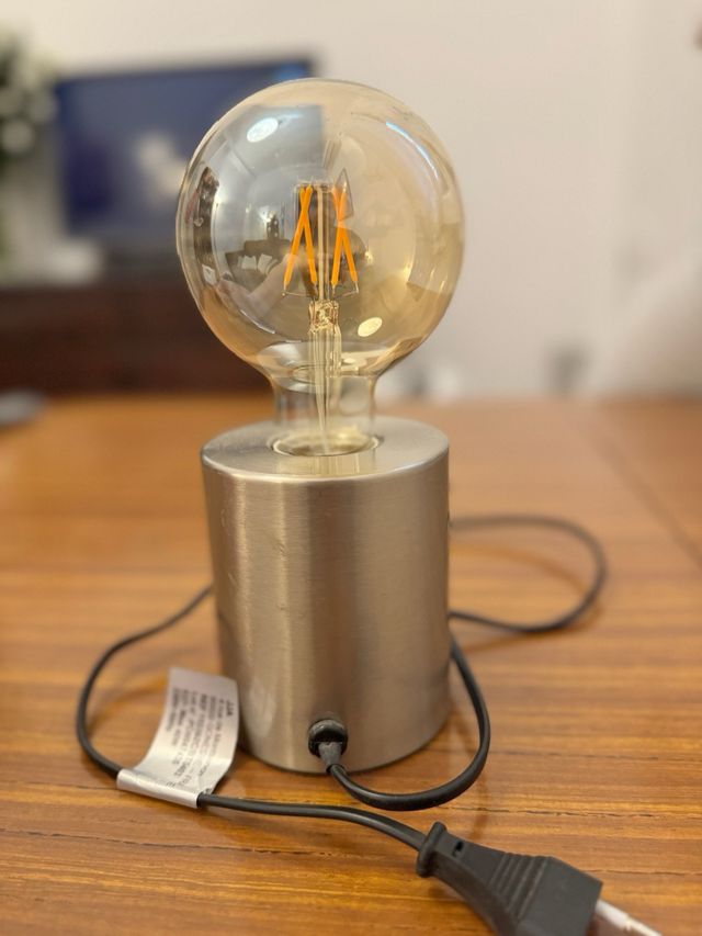 Lampada da Tavolo Moderna - Metallo e Cristallo