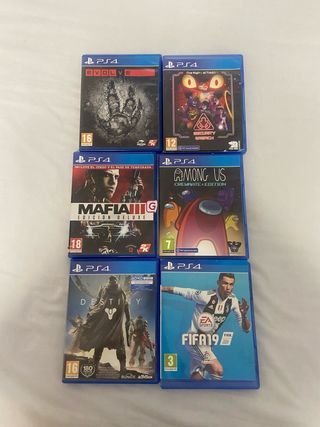 PS4 (PlayStation 4) + 6 Juegos