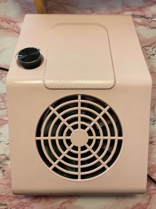 DOS Aspiradores de polvo para uñas rosa
