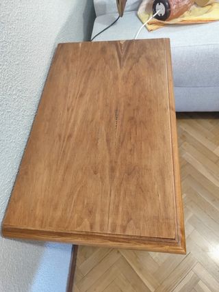 Mesa auxiliar madera rústica