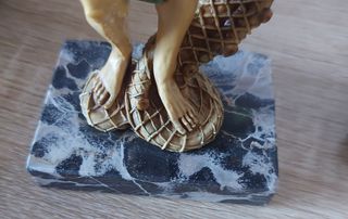 2 Figuras Pesca China Vintage