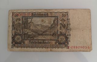 Billete 20 Reichsmark 1939