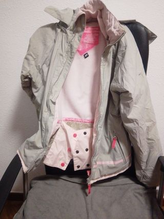 Abrigo Billabong nieve talla S niña