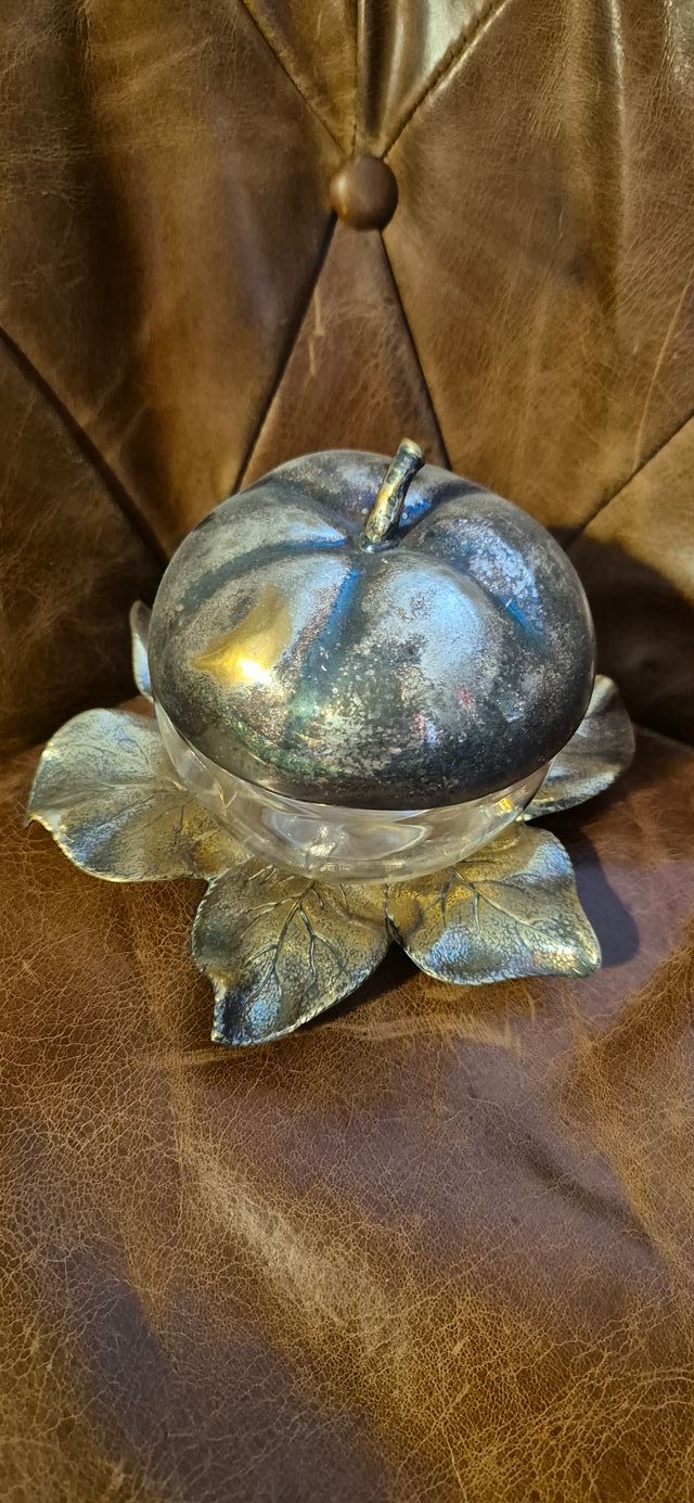 Salsera azucarera WMF plata años 50