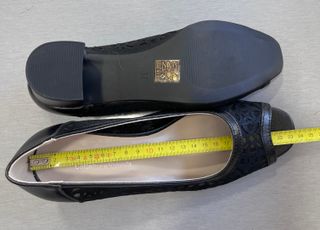 Zapatos negros abiertos tacón bajo 37-38-39