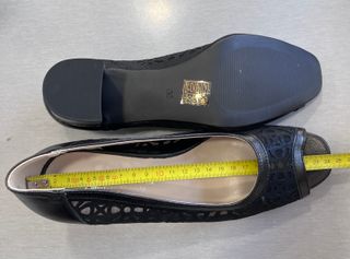 Zapatos negros abiertos tacón bajo 37-38-39