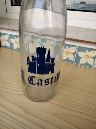 Botella cristal vintage El Castillo
