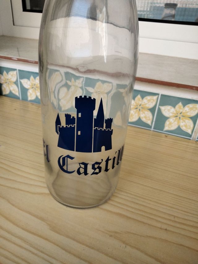 Botella cristal vintage El Castillo