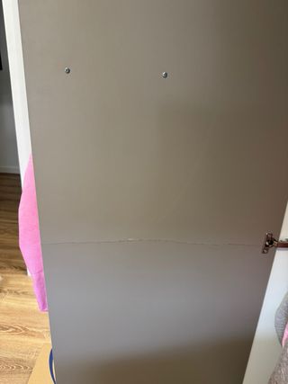 Mueble dormitorio infantil blanco y beige