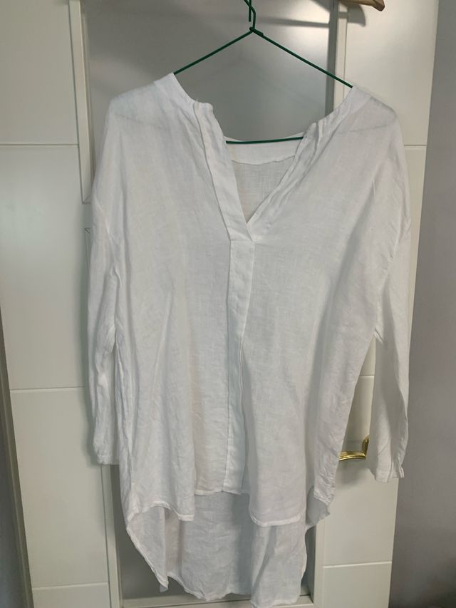 Camisa lino blanca - Talla única
