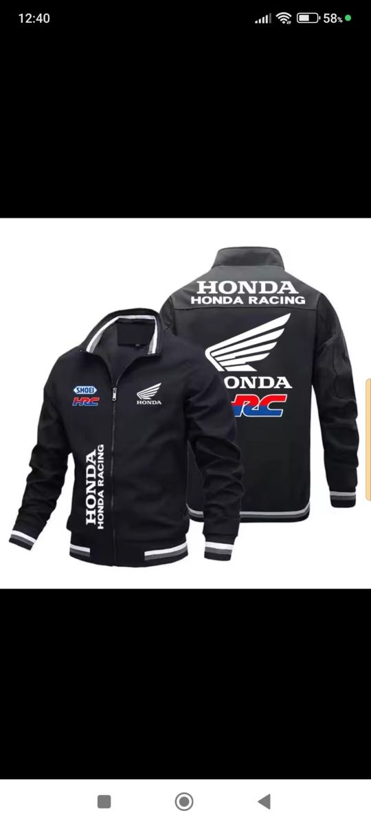 Chaqueta Honda Racing negra - Talla L