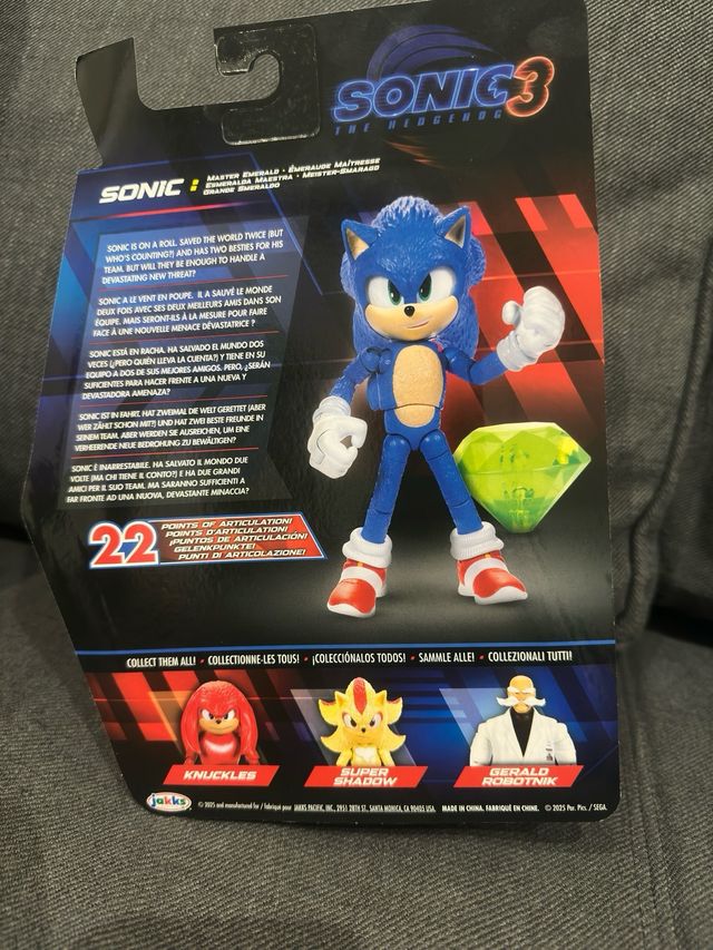 Sonic Action Figure con Smeraldo