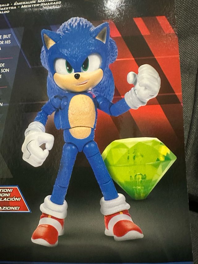 Sonic Action Figure con Smeraldo