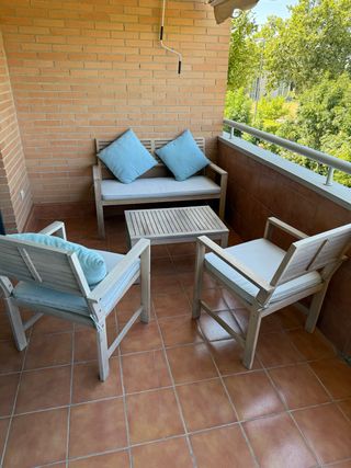Conjunto jardín o terraza de Madera - 4 piezas 