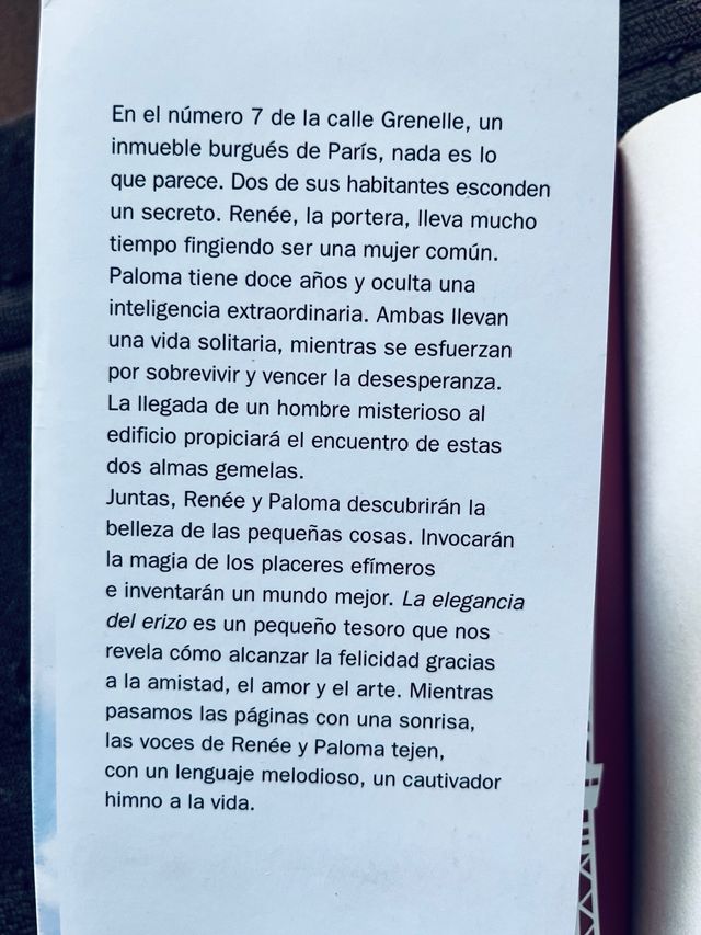 La elegancia del erizo