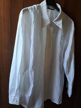 Camicia bianca pizzo