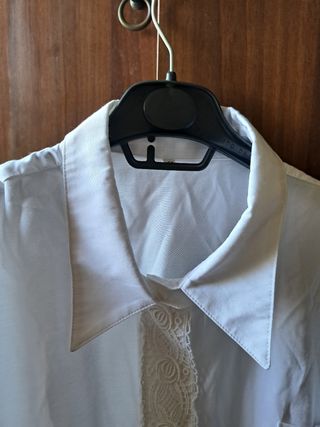 Camicia bianca pizzo