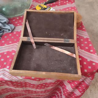 Joyero madera tallada - Dorado