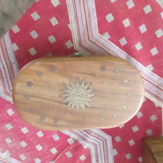 Joyero madera tallada - Dorado