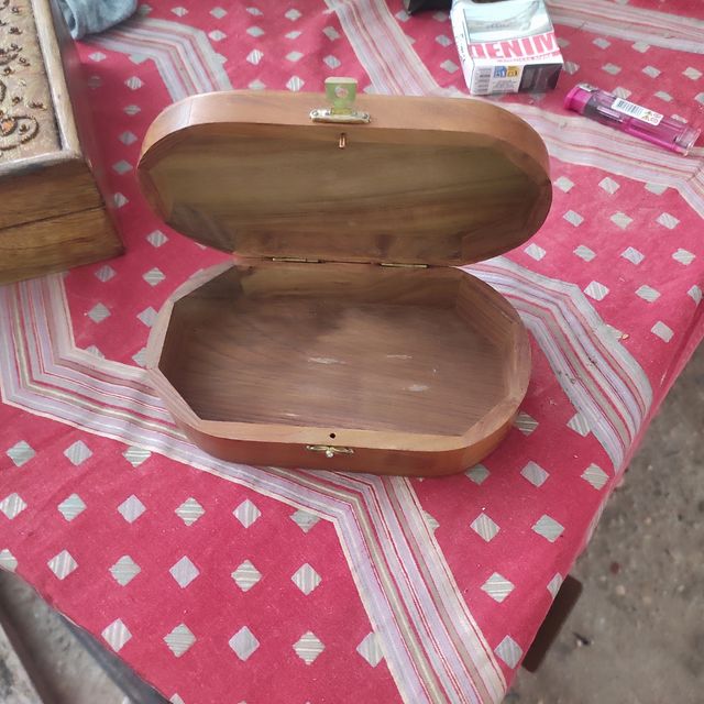 Joyero madera tallada - Dorado