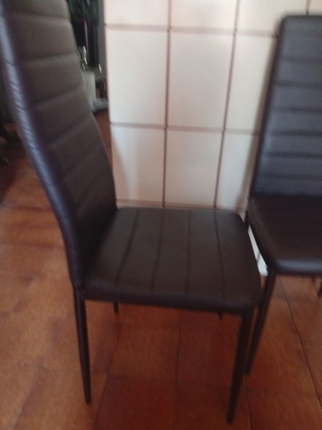 4 Sillas comedor - Marrón