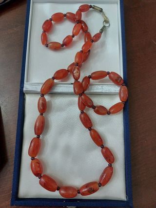 Collana vintage corniola