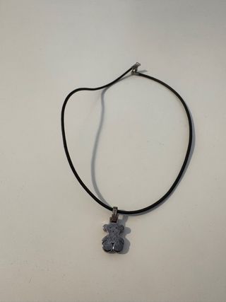 Collar oso Tous - Plata y Negro
