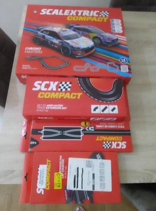 Scalextric Compact Chrono Masters + Extensión