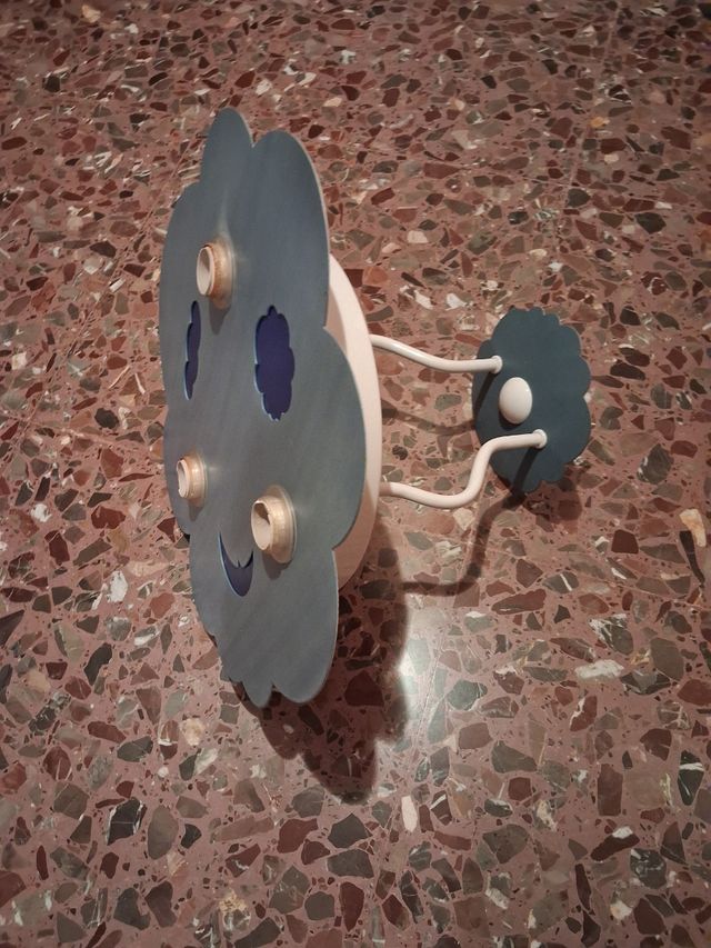 Lampara nube infantil, 3 luces