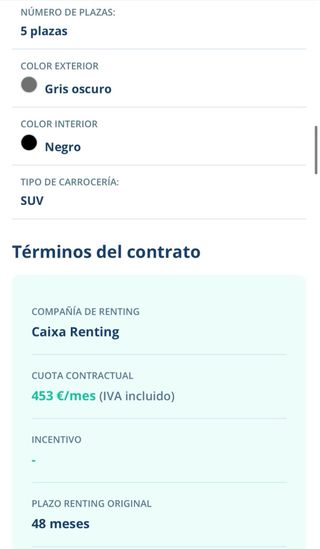 traspaso renting Nissan Qashqai 2024