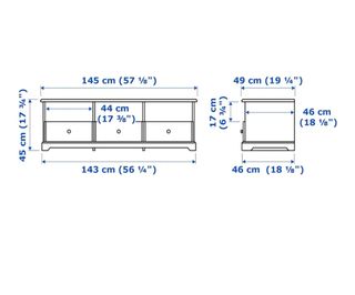 Mueble TV blanco - madera